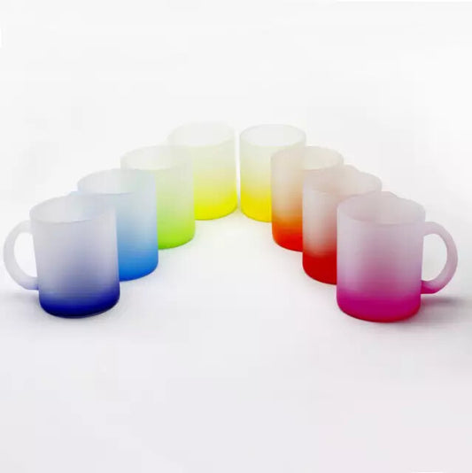 Frosted Glass Mug | Sublimation | 10 oz | Clearance